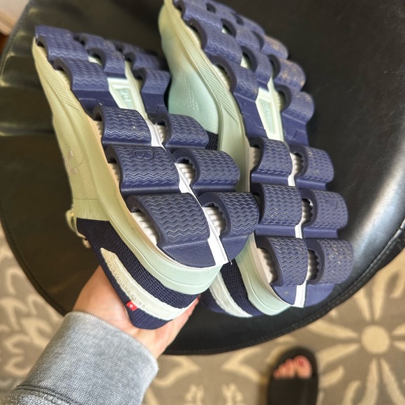 On Running Athletic Shoes - Mint and Navy - Picture 6 of 8